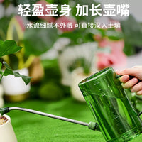 Stainless Steel Long Spout Watering Can for Indoor Outdoor Plants, Large Capacity