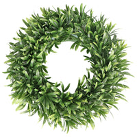 Green Healthy Wreath Spring Summer Front Door Decoration Yard Wall Wedding Festival Farmhouse Holiday Decor