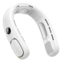 Portable Semiconductor Cooling Neck Fan USB Rechargeable Bladeless Air Conditioner Fan for Outdoor Use