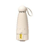 Compact UV Protection Capsule Umbrella for Sun and Rain
