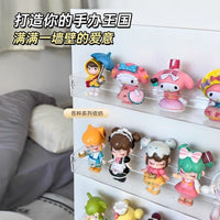 Acrylic Display Rack for Badges, Cards, and Standees - Wall Mount or Desktop Organizer