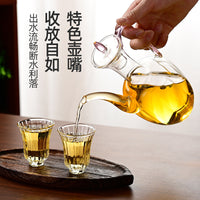 Heat-Resistant Glass Teapot with Handle for Green Tea and Flower Tea
