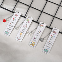Stainless Steel Colorful Bookmark for Teachers Day Graduation Gifts