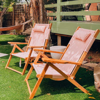 Portable Wooden Beach Chair for Outdoor Garden and Camping