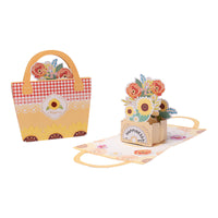 Teacher's Day Gift DIY 3D Handbag Bouquet Greeting Card Making Material Kit for Kindergarten Kids