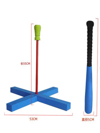 Kids Baseball Bat Softball Bat Set for Elementary School and Kindergarten Practice, Single Player Training Soft Sponge Bat