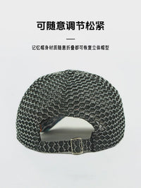 Vintage Mesh Baseball Cap for Men and Women - Breathable Sun Protection Hat