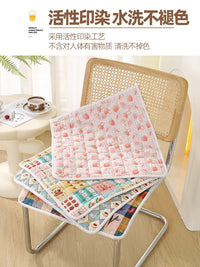 Breathable Office Chair Cushion for All Seasons, Square/U-Shaped Seat Pad with Ties for Dining Chairs and Stools