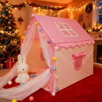 Kids Indoor Long Gauze Tent Play House Princess Castle Toy Tent