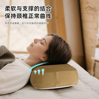 Portable Memory Foam Camping Pillow for Travel and Neck Support