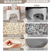 Stackable Plastic Stool for Living Room, Bathroom, and Kids - Non-Slip & Durable