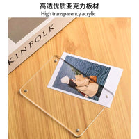 Acrylic Transparent Photo Frame for Instax Mini and 3-inch Photos