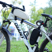 Waterproof Bicycle Frame Bag for Mountain and Road Bikes, Top Tube Storage Pouch
