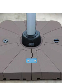 Outdoor Patio Umbrella Base with Wheels, Water/Sand Filled Heavy Duty Stand for Cantilever & Market Umbrellas