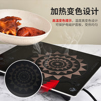 Induction Cooktop Protective Mat with Temperature-Sensitive Color Change, Non-Slip Fiberglass Heat Insulation Pad