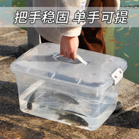 Portable Thickened Fishing Box Live Fish Bucket Turtle Breeding Tank Car Trunk Live Fish Container