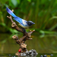 Creative Simulation Magpie Bird Ornament for Garden Bonsai Landscape Decoration