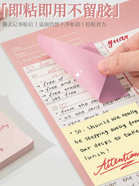 Sticky Notes for Students and Office Use, High-Value Design, Strong Adhesion, Reusable N-Times Sticky Tabs for Notes and Indexing