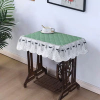 Vintage Sewing Machine Dust Cover Mat, Rectangular Fabric Protector for Home Sewing Machines