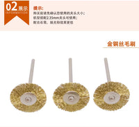 Rotary Tool Wire Brush Set for Rust Removal, Polishing, and Cleaning