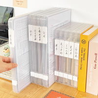 A4/A5 Clear Plastic Document Storage Box with Double Buckle Closure, Waterproof & Dustproof File Organizer for Certificates