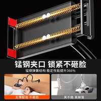 Universal Gooseneck Phone Tablet Holder for Bed Desk, Adjustable Clamp Mount for Live Streaming