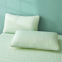 Summer Ice Silk Latex Cooling Mat Fitted Sheet Style for Dormitory and Home Use, Washable Air Conditioning Mat