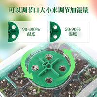 Breathable Seedling Starter Trays with Tools and Plant Labels for Home Gardening