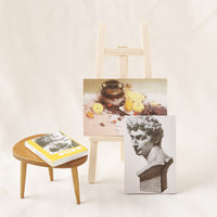 Miniature Dollhouse Art Easel Sketch Model 1:12 Scale for OB11 Dolls