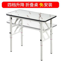 Foldable Height-Adjustable Dining Table for Small Spaces, Multifunctional Retractable Outdoor Stall Table