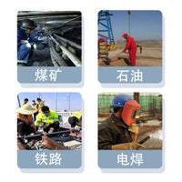Heavy-Duty Canvas Work Gloves with Leather Palm, Triple-Layer Thickened for Welding and Industrial Protection