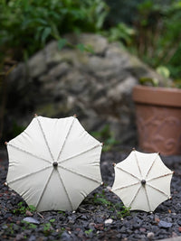 Vintage Iron Art Umbrella Garden Stake Decor for Patio & Yard