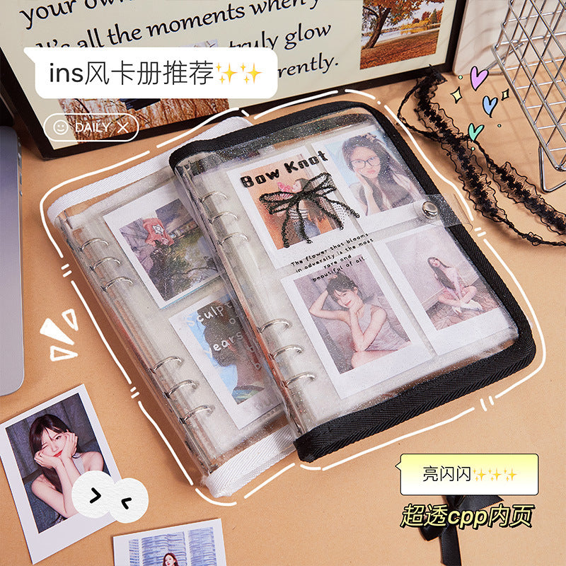 Transparent Simple 3-inch Photo Album with 20 Pages for Instax and K-Pop Photocards