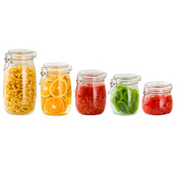 Glass Airtight Food Storage Jars with Lids for Pickles, Tea, and Fermentation