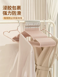 Heavy-Duty Non-Slip Clothes Hangers for Dorm & Home Use, Anti-Shoulder Bump Design