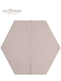 Self-Inflating Hexagonal Camping Air Mattress for 3-4 People, Thickened Outdoor Moisture-Proof Sleeping Pad