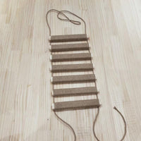 Pet Cat Soft Rope Ladder Climbing Frame Hammock Bed Sisal Rope Soft Ladder Cat Bridge Cat Stairs
