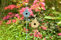 Vintage Iron Birdhouse Planter Garden Decor