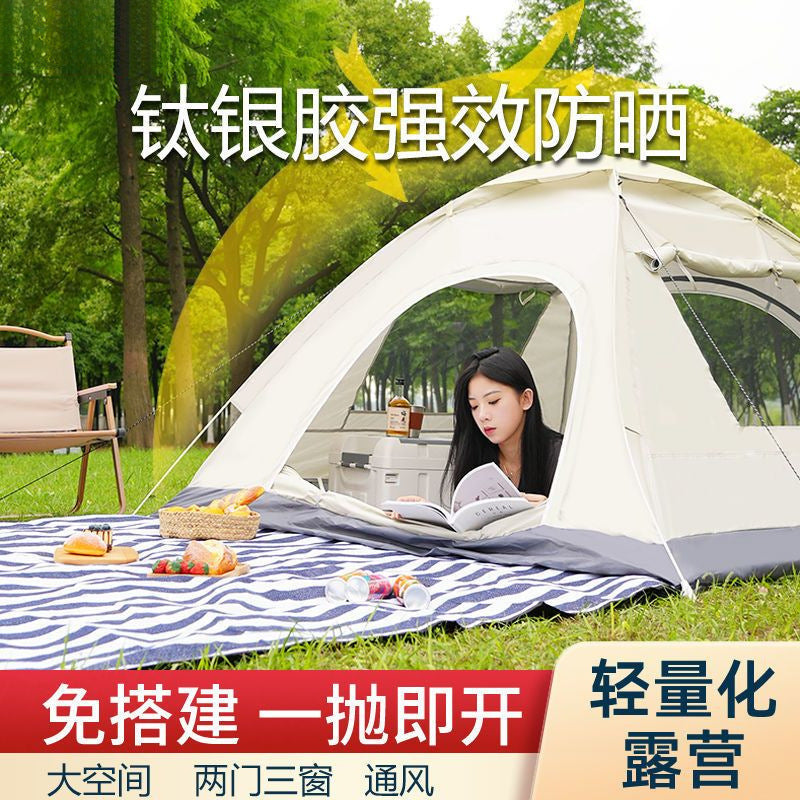 Portable Folding Camping Tent for Outdoor Picnics and Beach Overnight Stays