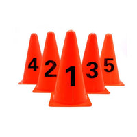 Numbered Soccer Training Cones Set - Agility Markers for Football, Basketball, and Sports Drills