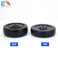 Solid Rubber Caster Wheels for Carts and Trolleys - Silent and Wear-Resistant