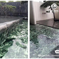 Luxury Faux Marble Quartz Tile for Exterior Walls - 18mm Thick, Polished, Waterproof, Wear-Resistant