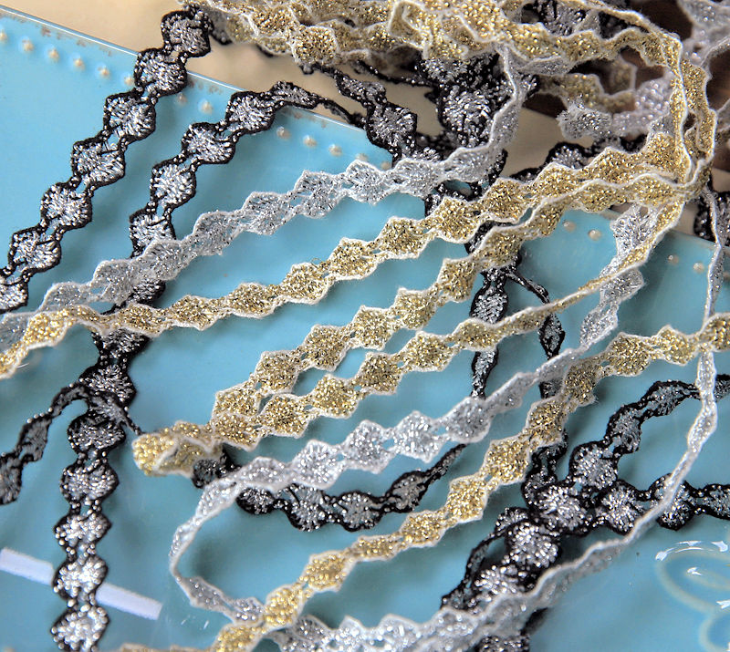 Metallic Thread Woven Trim for Cheongsam Cuffs, Collars, and Lolita Dress Decoration