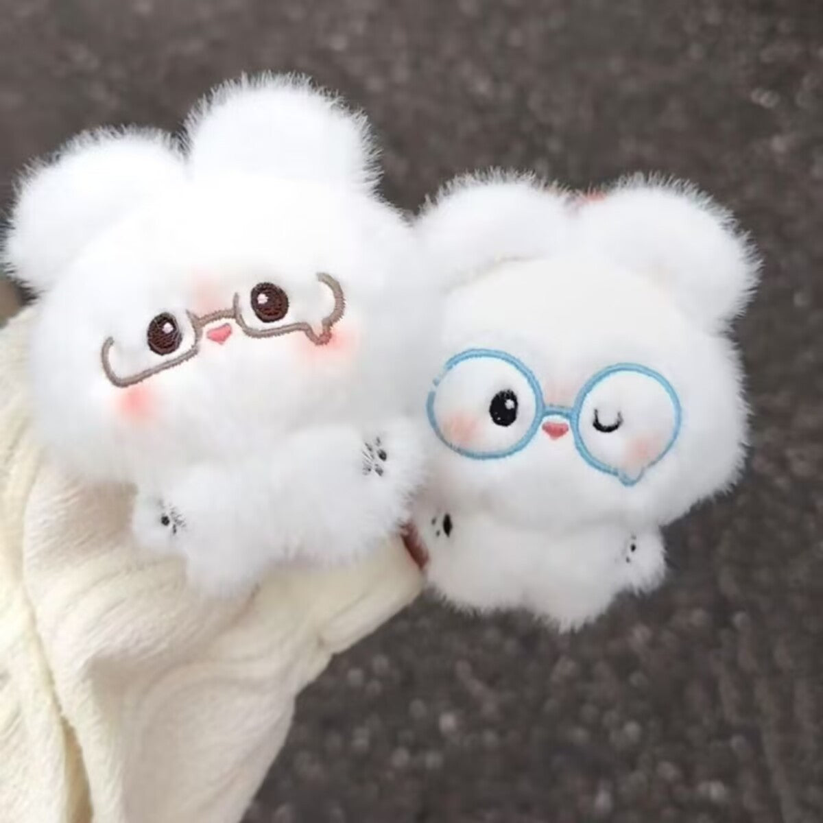Soft Plush Crying Bunny Bear Keychain Pendant Toy