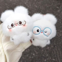 Soft Plush Crying Bunny Bear Keychain Pendant Toy