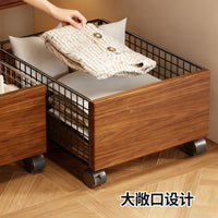 Slim Rolling Laundry Hamper Cart with Storage Shelves for Bathroom and Laundry Room