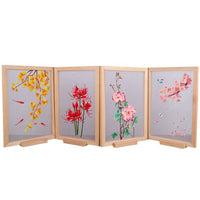 DIY Embroidery Kit for Beginners - Cherry Blossom, Swallow, Koi, or Lycoris Radiata Designs with Frame