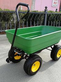 Heavy-Duty Folding Garden Cart with Wheels, Utility Wagon for Hauling, Outdoor and Home Use
