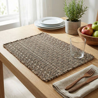 Handwoven Natural Wabi-Sabi Placemat for Dining Table Decor