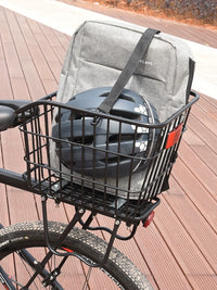 Universal Mountain Bike Rear Basket with Rack for Students and Commuters